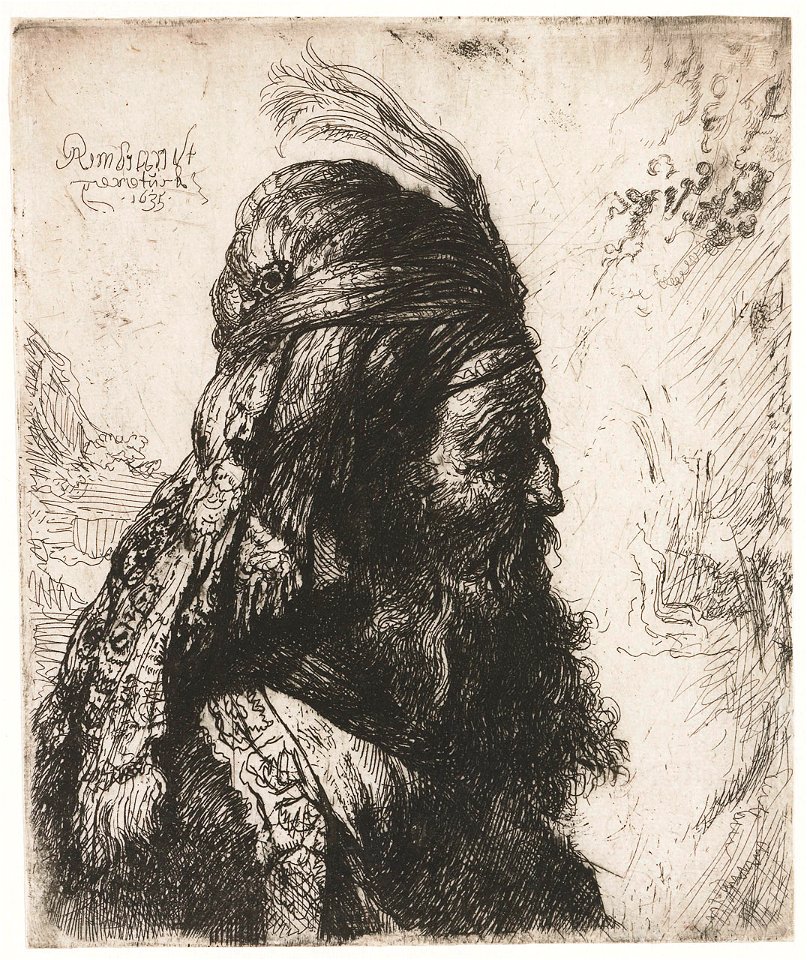 Rembrandt, De derde oosterse kop, 1635, Rijksmuseum Amsterdam