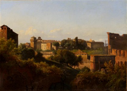 Jean Charles Joseph Rémond - View of the Colosseum and the Arch of Constantine (1822–24)