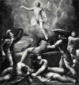 Reni - Resurrezione di Cristo, Basilica di S. Domenico. Free illustration for personal and commercial use.