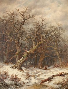 Remigius Adrianus van Haanen - Winterlandschaft (Winterwald) - 7985 - Kunsthistorisches Museum