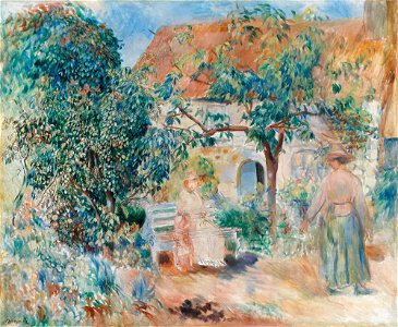 Renoir - AU JARDIN EN BRETAGNE, 1886