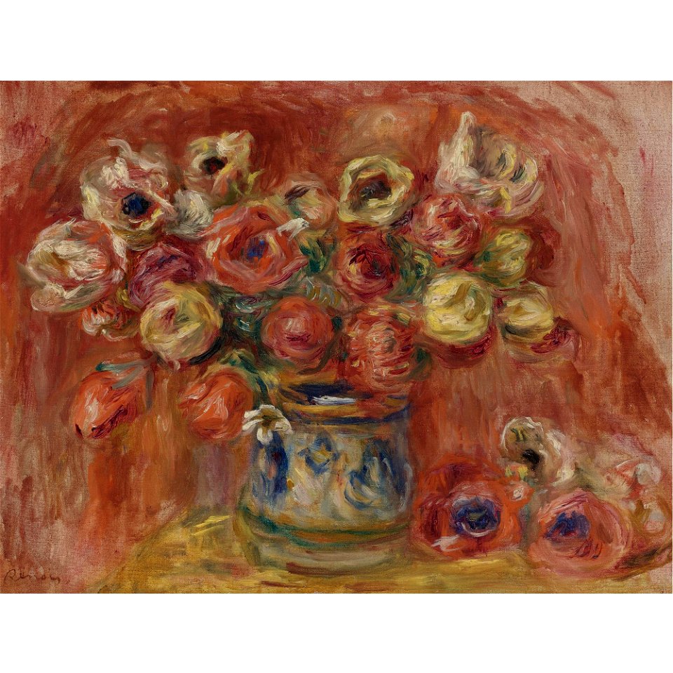 Renoir - BOUQUET DE FLEURS, 51.2 by 40 cm