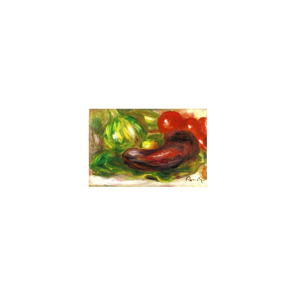 Renoir - COURGETTES, TOMATES ET AUBERGINE, 1915