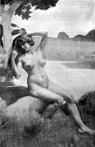 Rene Menard - etude pour avant le bain