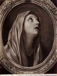 Reni - Madonna addolorata, Galleria Nazionale d'Arte Antica di Palazzo Corsini. Free illustration for personal and commercial use.