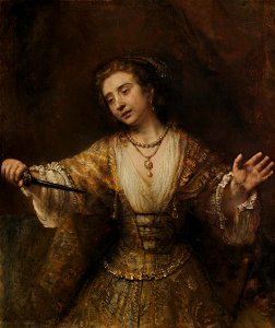 Rembrandt van Rijn - Lucretia - Google Art Project. Free illustration for personal and commercial use.