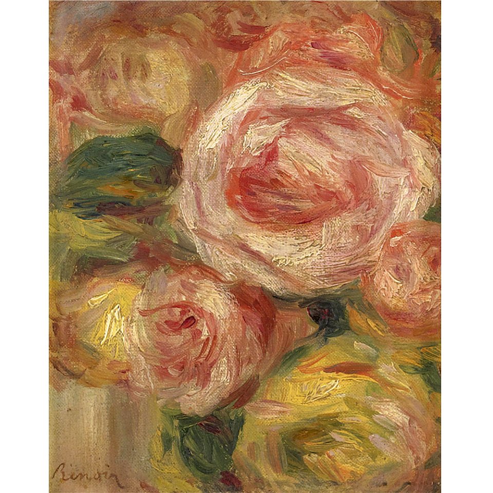 Renoir - FLEURS, 18.1 by 15 cm