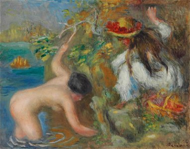 Renoir - Baigneuses, 1897, 22.2 x 28.2 cm
