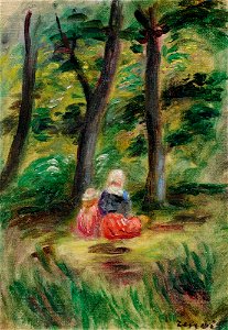 Renoir - FEMME ET ENFANT DANS UN PAYSAGE
