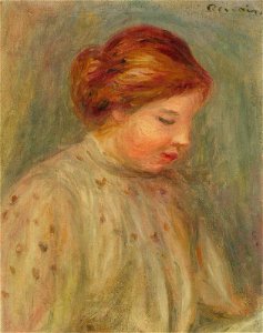 Renoir - Buste de femme blonde, vers 1908