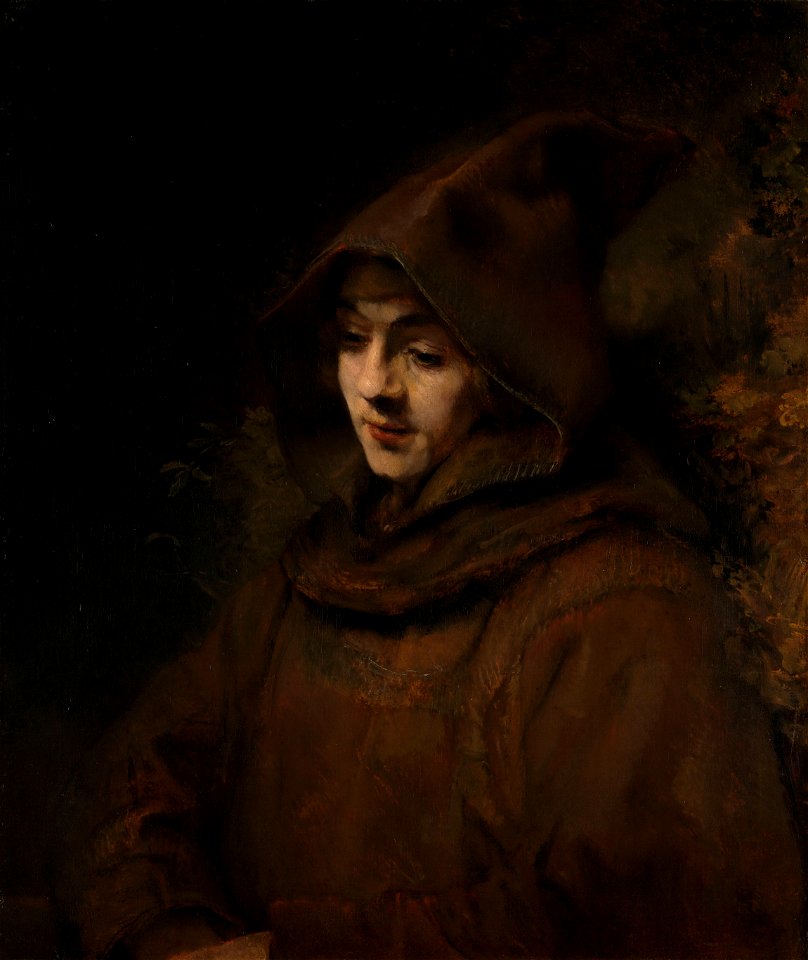 Rembrandts zoon Titus in monniksdracht Rijksmuseum SK-A-3138