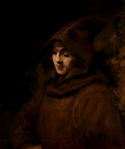 Rembrandts zoon Titus in monniksdracht Rijksmuseum SK-A-3138
