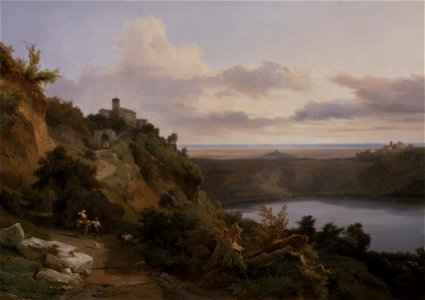 Jean-Charles Joseph Rémond - Lac de Nemi (ca.1830)