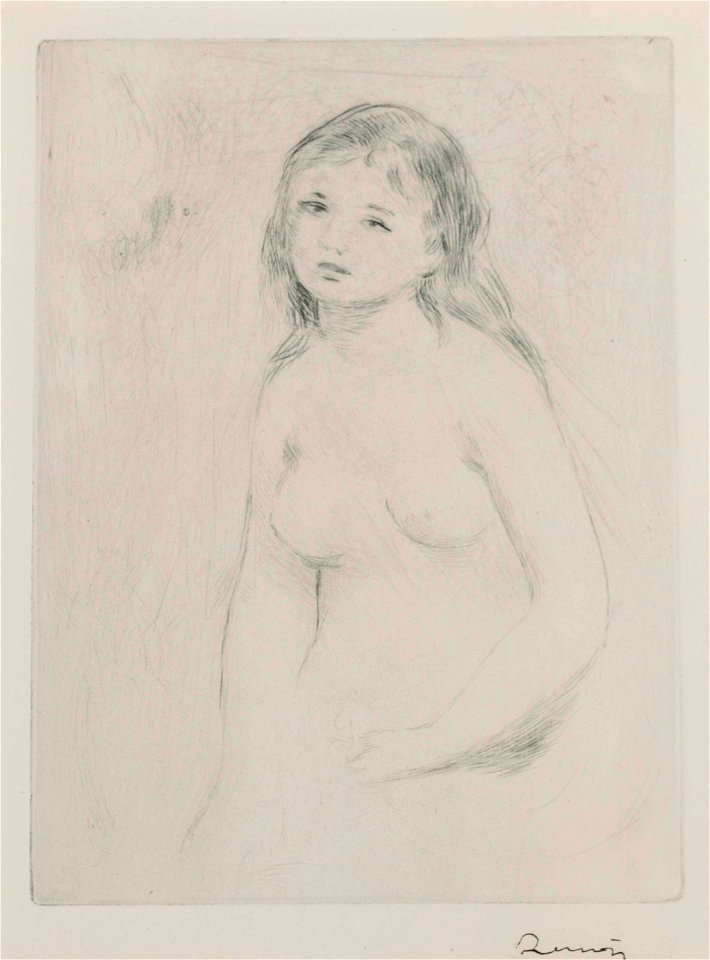 Renoir - Etude pour une baigneuse (Delteil 16)