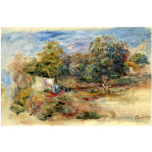 Renoir - ESQUISSE DU PAYSAGE, MAISON, 1913