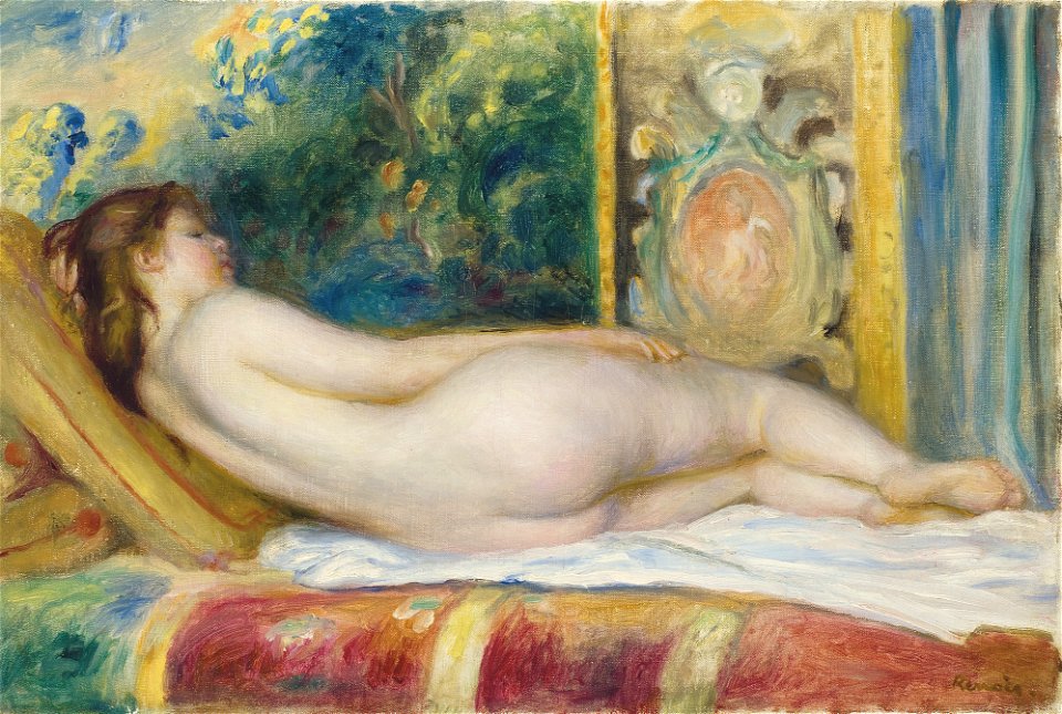 Renoir - Femme nue au canapé