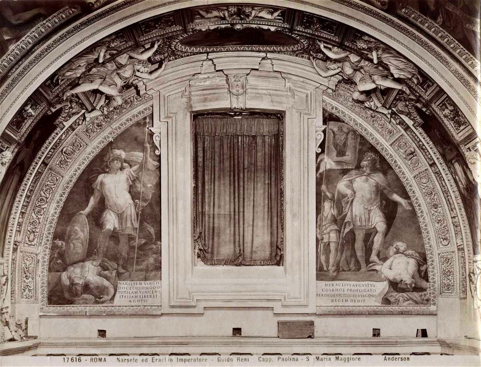 Reni - Narsete trionfa su Totila, Eraclio trionfa su Cosroe II di Persia, Basilica di S. Maria Maggiore