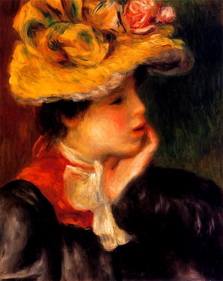 Renoir - head-of-a-young-woman-yellow-hat-1894.jpg!PinterestLarge