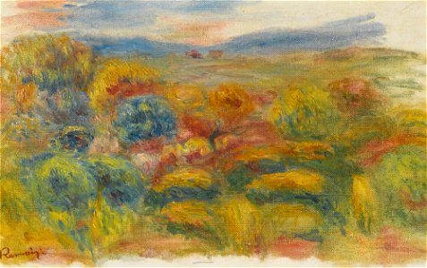 Renoir - LA COLLINE ROUGE, circa 1906-10