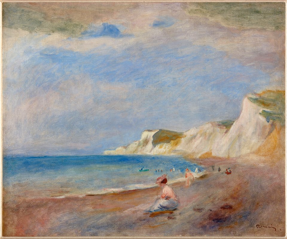 Renoir - La plage de Varengeville, circa 1880