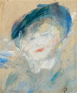 Renoir - Femme au chapeau bleu, circa 1876