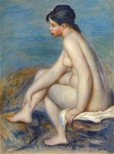 Renoir - BAIGNEUSE (ASSISE), circa 1882