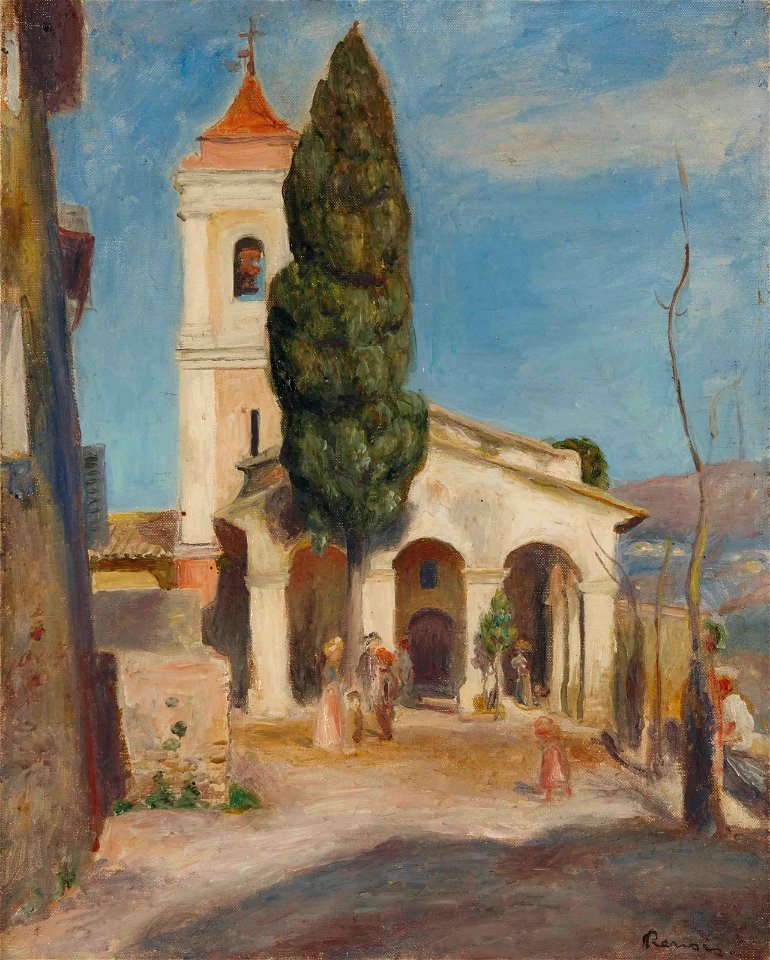 Renoir - La Chapelle Notre-Dame de Protection au Haut-de-Cagnes, 1905