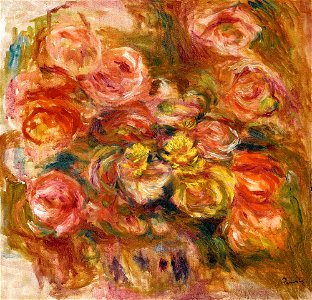 Renoir - ESQUISSE DE FLEURS, circa 1910-14