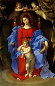 Guido Reni - Madonna della Seggiola (Prado). Free illustration for personal and commercial use.