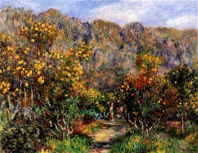 Renoir - landscape-with-mimosas-1912.jpg!PinterestLarge. Free illustration for personal and commercial use.
