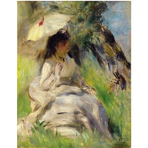 Renoir - JEUNE FEMME À L'OMBRELLE, 1872