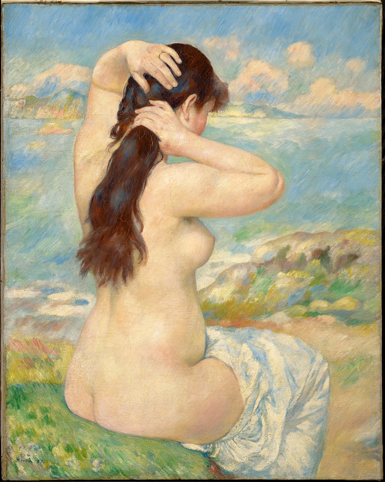 Renoir - Bather Arranging Her Hair, 1885