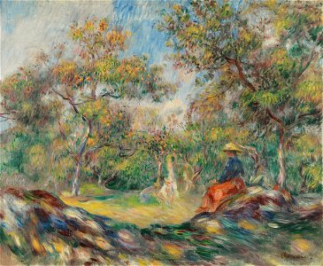 Renoir - FEMME DANS UN PAYSAGE, circa 1890