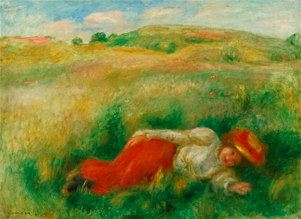 Renoir - FEMME COUCHÉE DANS L'HERBE, 1899