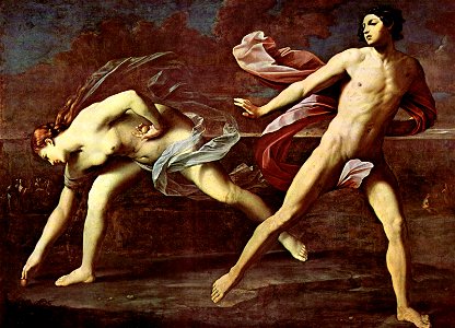 Guido Reni - Atalanta e Ippomene (Napoli). Free illustration for personal and commercial use.