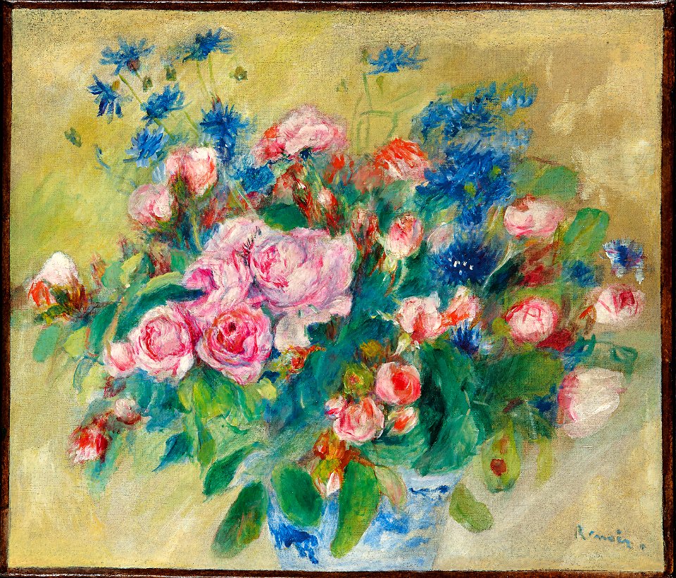 Renoir - Fleurs, vers 1879, 36 x 41.5 cm