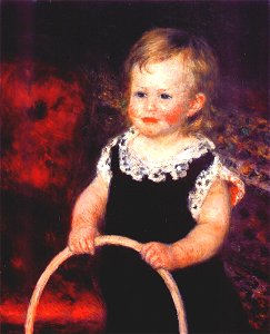 Renoir - child-with-a-hoop.jpg!PinterestLarge. Free illustration for personal and commercial use.