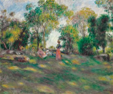 Renoir - Paysage avec figures, circa 1890