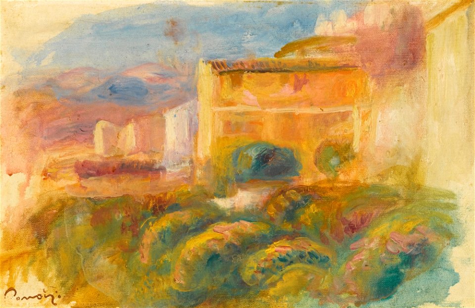 Renoir - LA MAISON DE LA POSTE À CAGNES, 1905