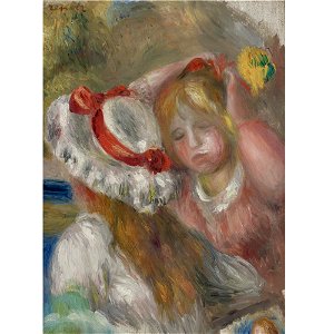 Renoir - CHAPEAU AU RUBAN ROUGE, circa 1895