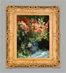 Renoir - GLAÏEULS DANS UN VASE, circa 1874-75