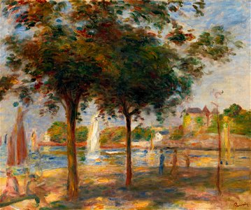 Renoir - PORT DU PORNIC (LA VOILE BLANCHE), circa 1890