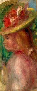 Renoir - Buste de femme au chapeau fleuri, entre 1906 et 1919