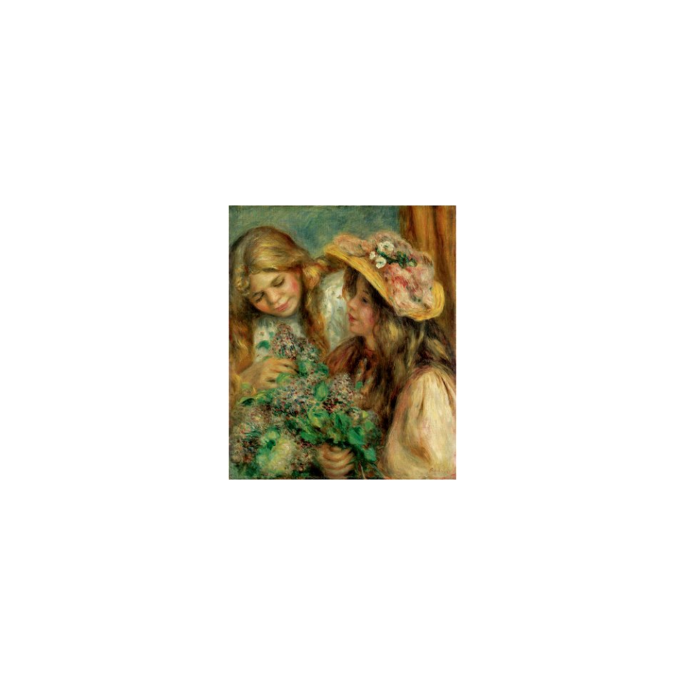 Renoir - JEUNES FILLES AUX LILAS, circa 1890