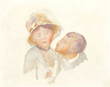 Renoir - Esquisse pour 'Au jardin', 1885