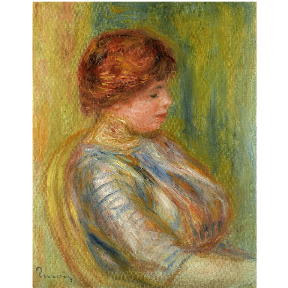 Renoir - PORTRAIT DE FEMME ASSISE DANS UN FAUTEUIL