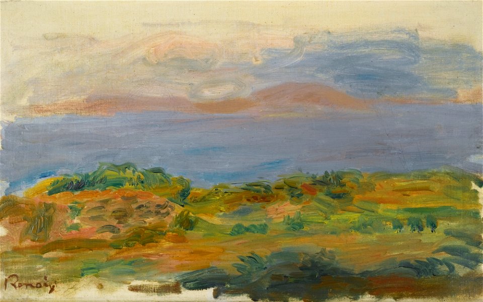 Renoir - FALAISE VERTE ET MER, 1898