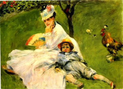 Renoir - camille-monet-and-her-son-jean-in-the-garden-at-argenteuil-1874.jpg!PinterestLarge
