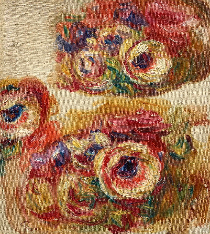 Renoir - Fleurs, vers 1915, 32.2 x 29 cm