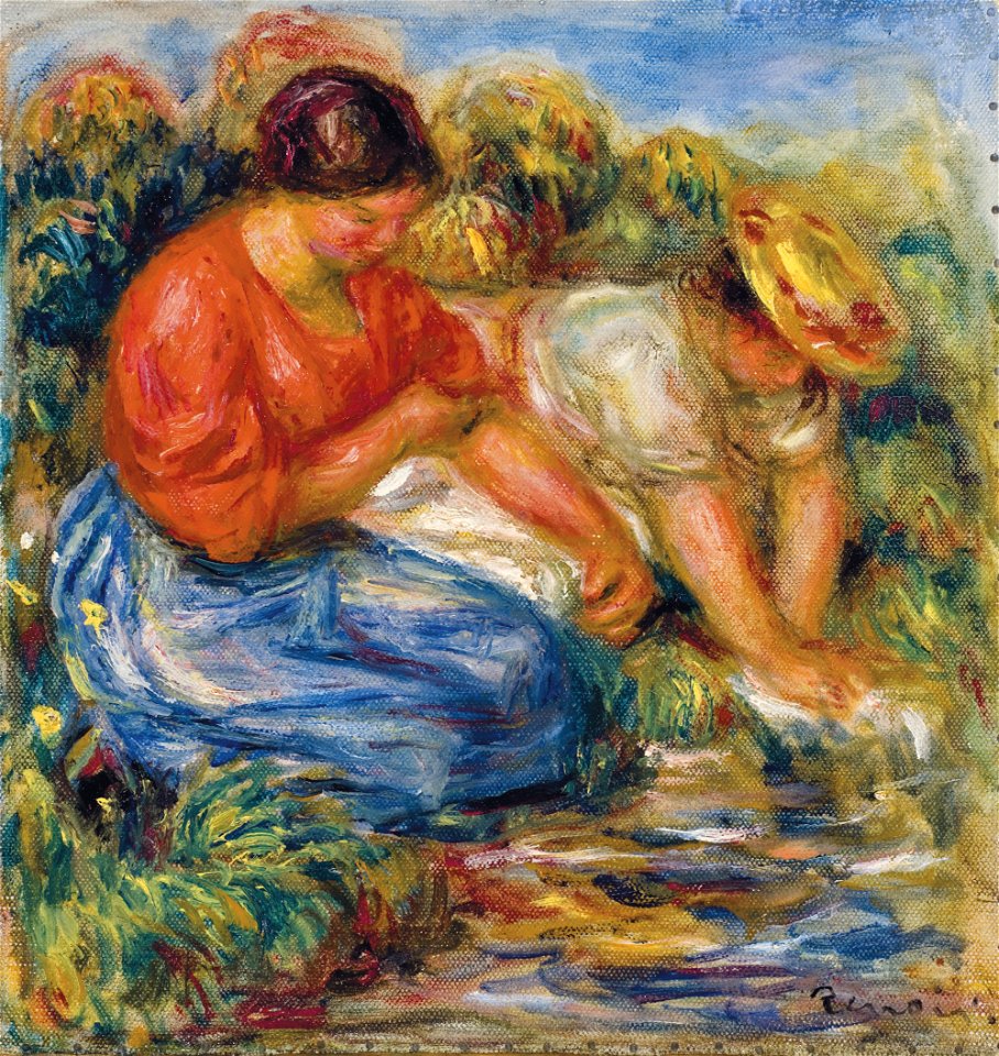 Renoir - Les petites laveuses à Cagnes, 1913